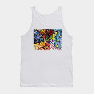 Stained Glass Menorah Tank Top